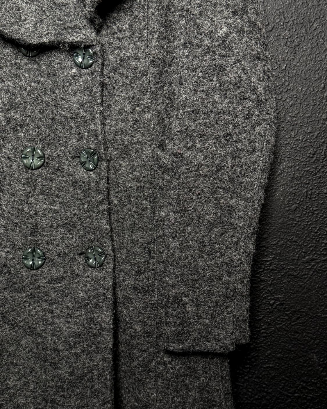 Layered Fringe Hem Double Coat 상품이미지4