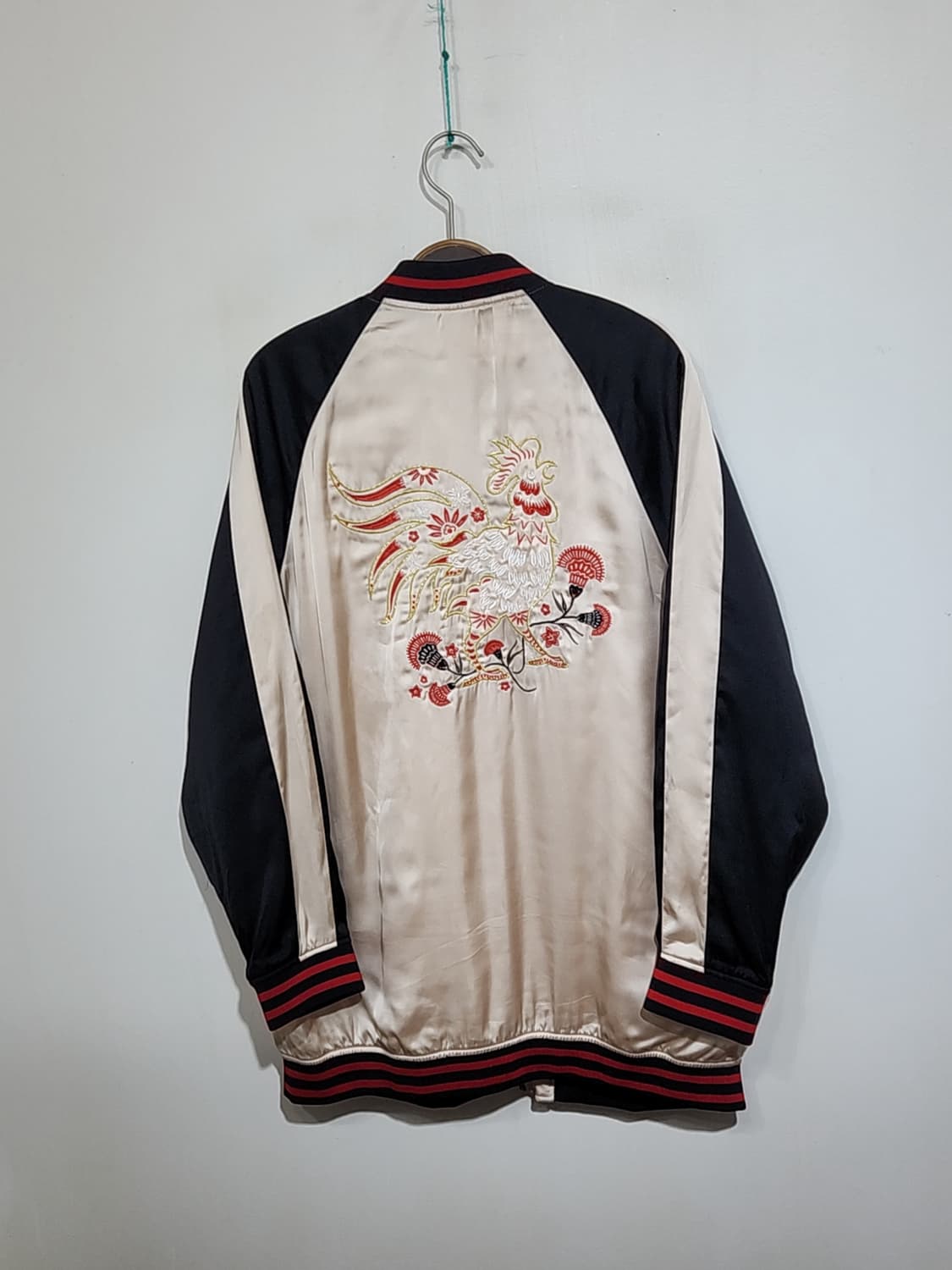 (XL) 수탉 자수 스카잔 점퍼 블루종 스카장 자켓  상품이미지5