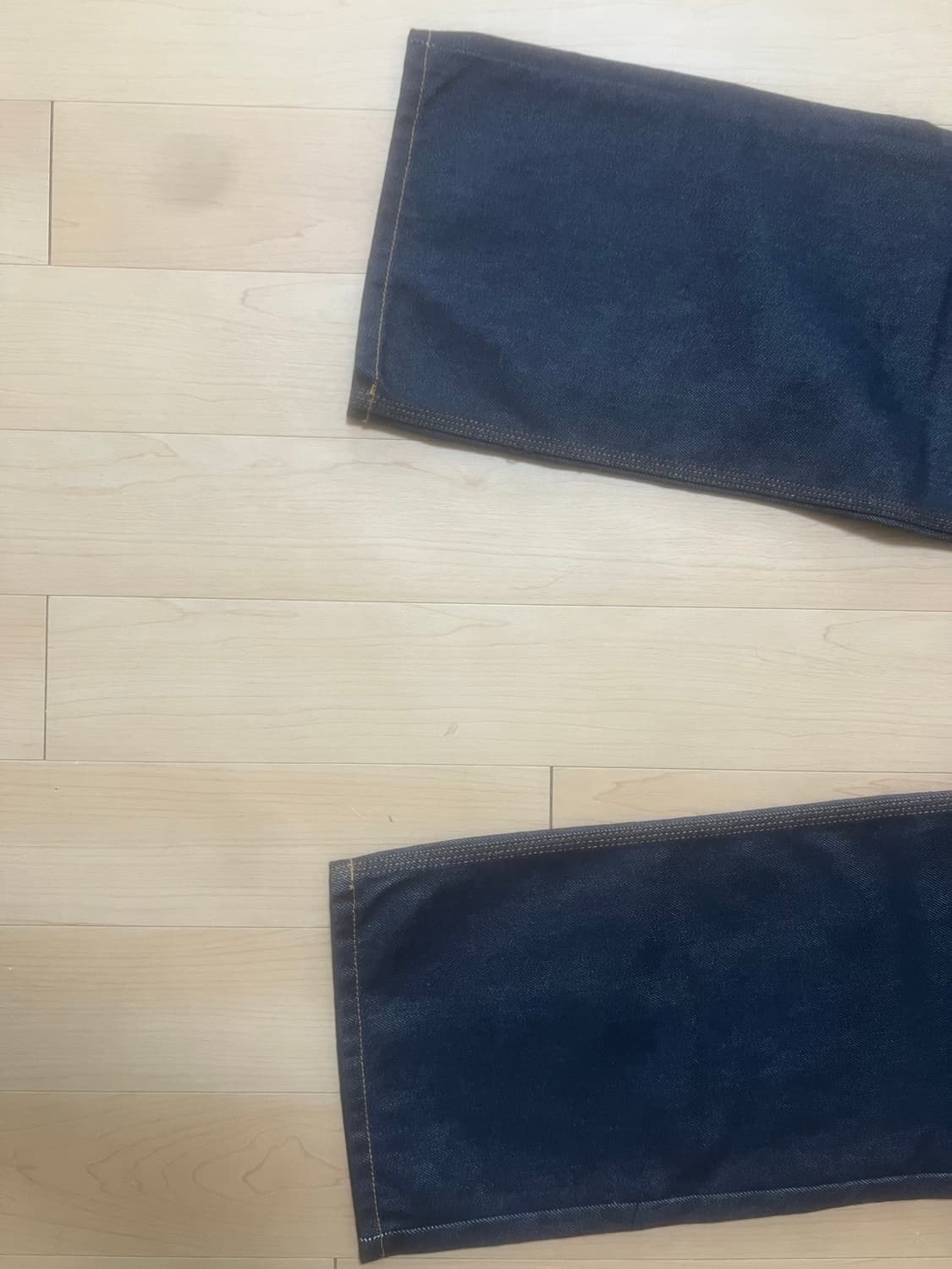 신앤리 오버턴드 포켓 생지 데님 팬츠 인디고 상품이미지5