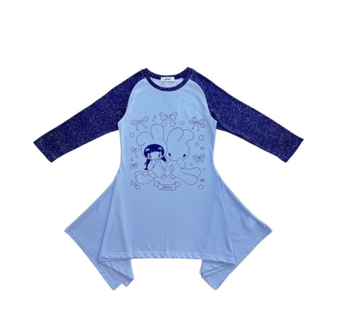 Jichoi 지초이 플레어 레글런 티드레스 원피스 상품이미지1