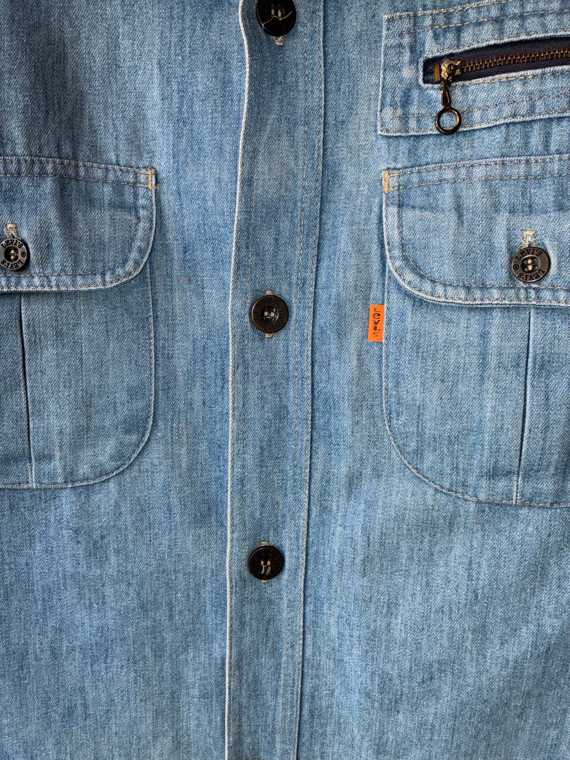 80s Levis Chambray Work Shirt 상품이미지6