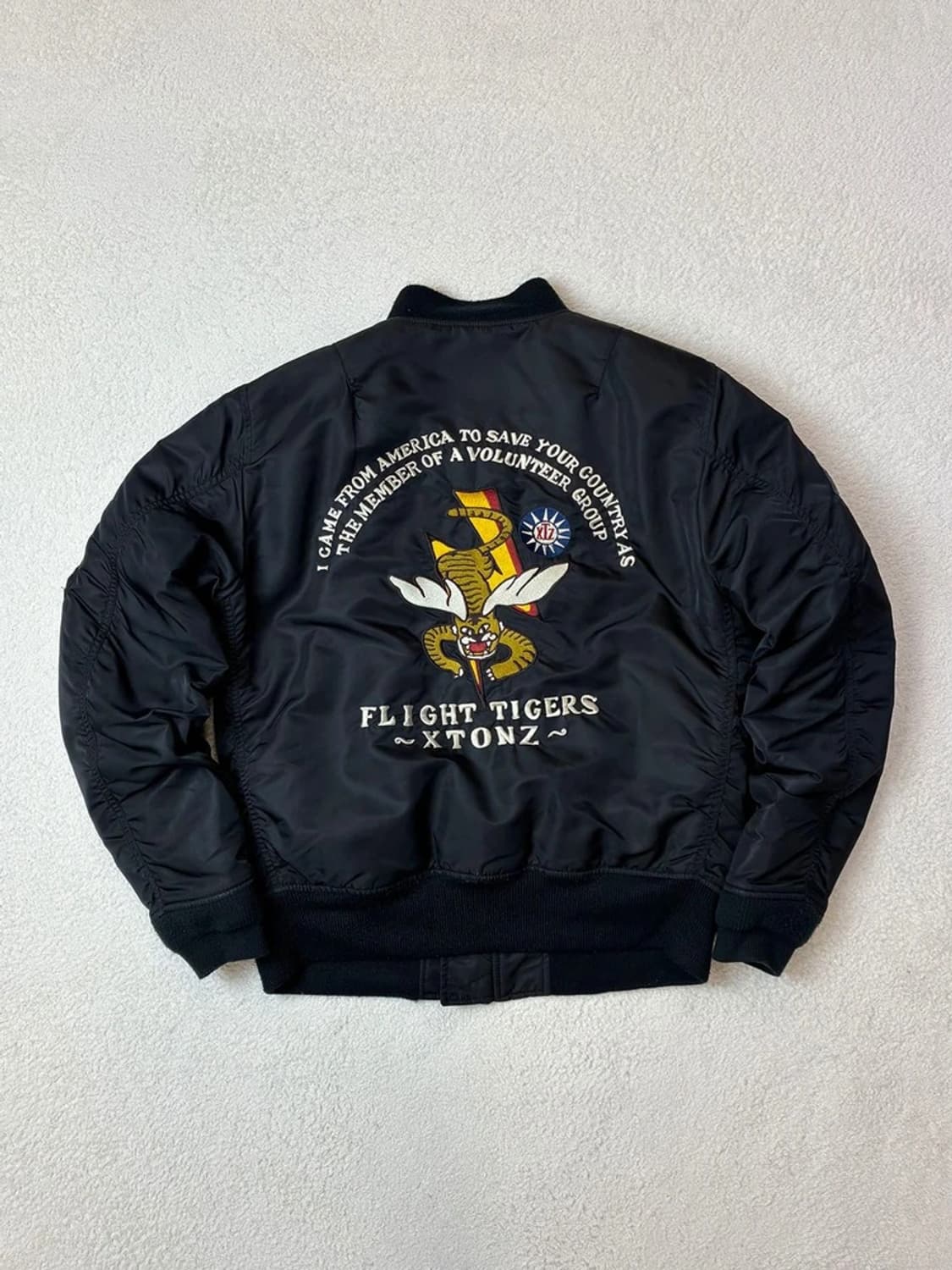 엑스톤즈 XTONZ Ma-1 패치 워크 플라이트 봄버 블루종 PN6047 상품이미지6