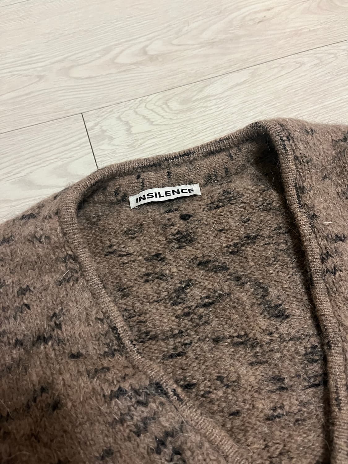 인사일런스 이탈리아 모헤어 믹스 가디건 상품이미지2