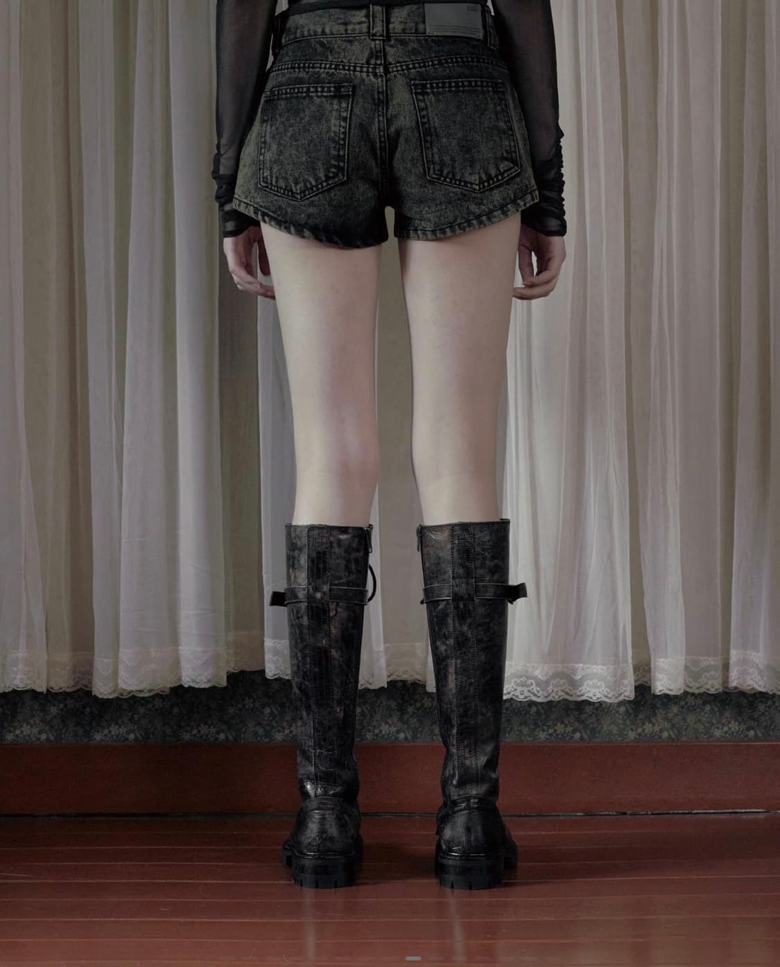 보헤미안서울 button fly denim shorts 상품이미지3