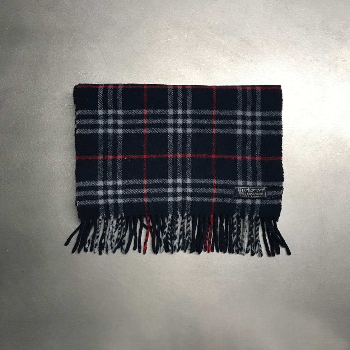 버버리 정품 램스울 머플러 네이비 상품이미지2