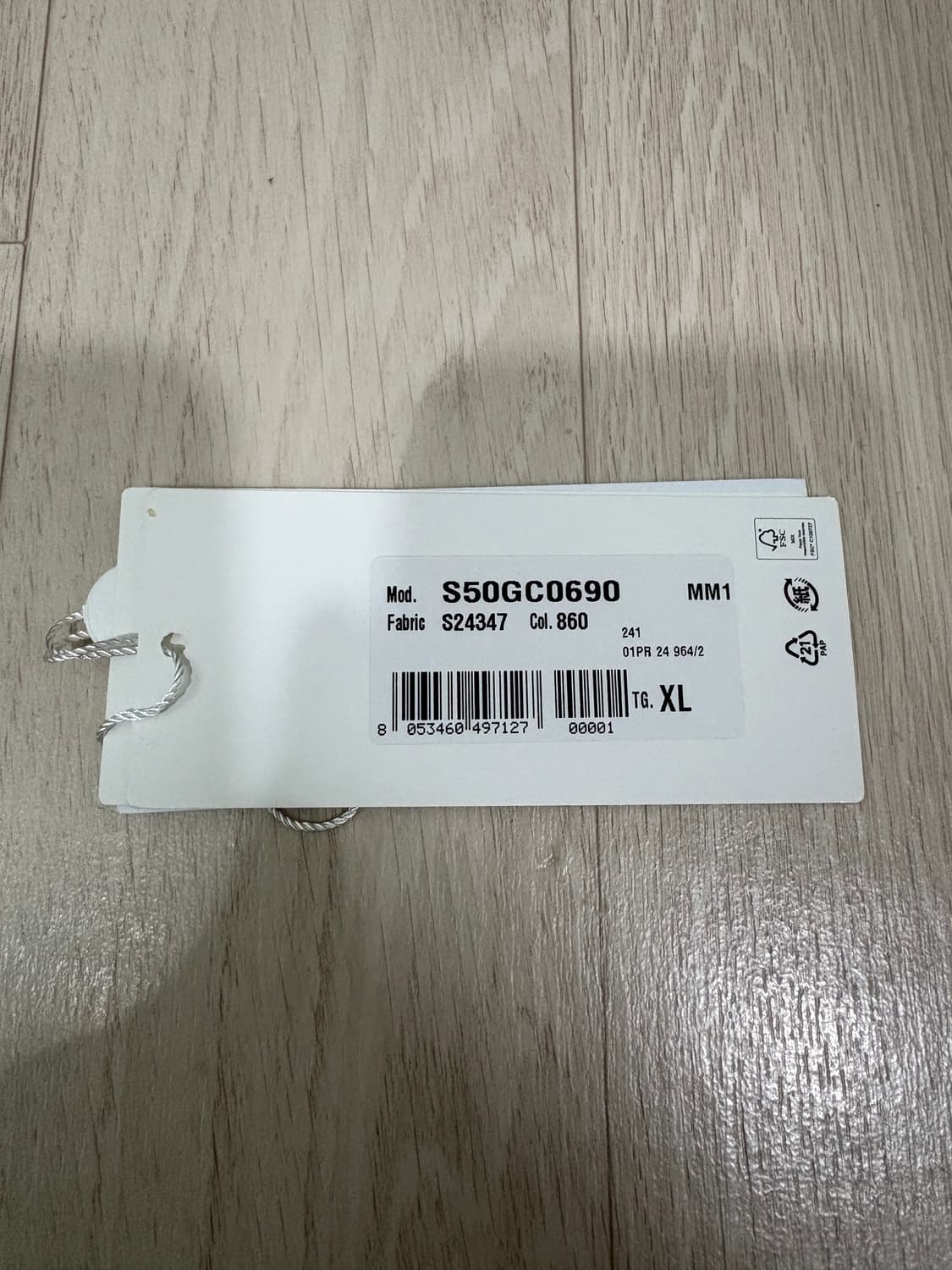 (XL) 마르지엘라 오가닉 코튼 백 스티치 반팔 상품이미지3