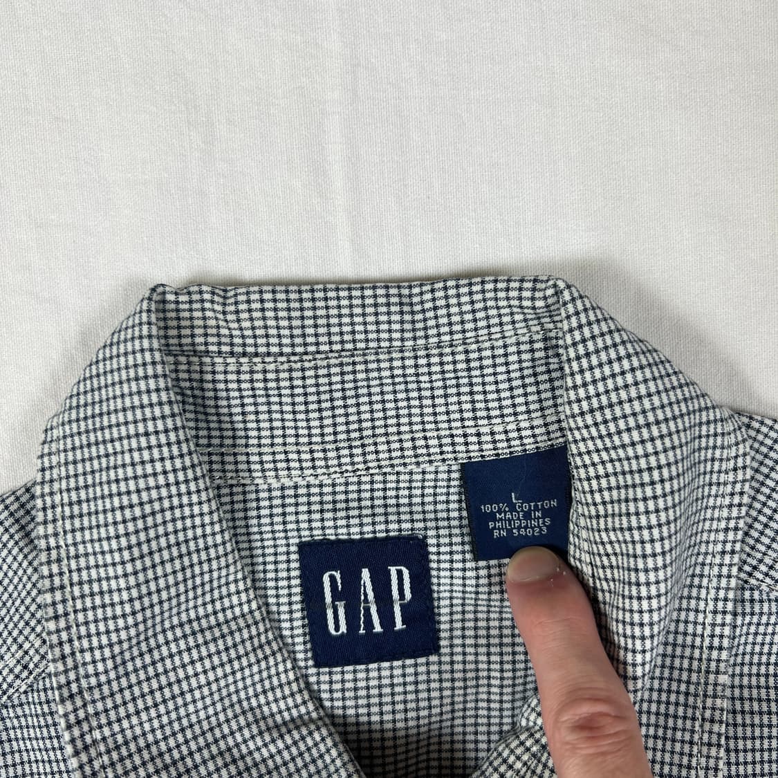 90‘s 갭 gap 포켓 체크 셔츠 남방 상품이미지7