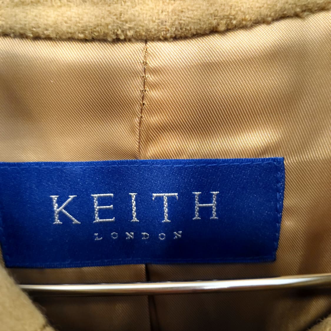 KEITH 여성 클래식 베이지 체크 자켓 상품이미지3