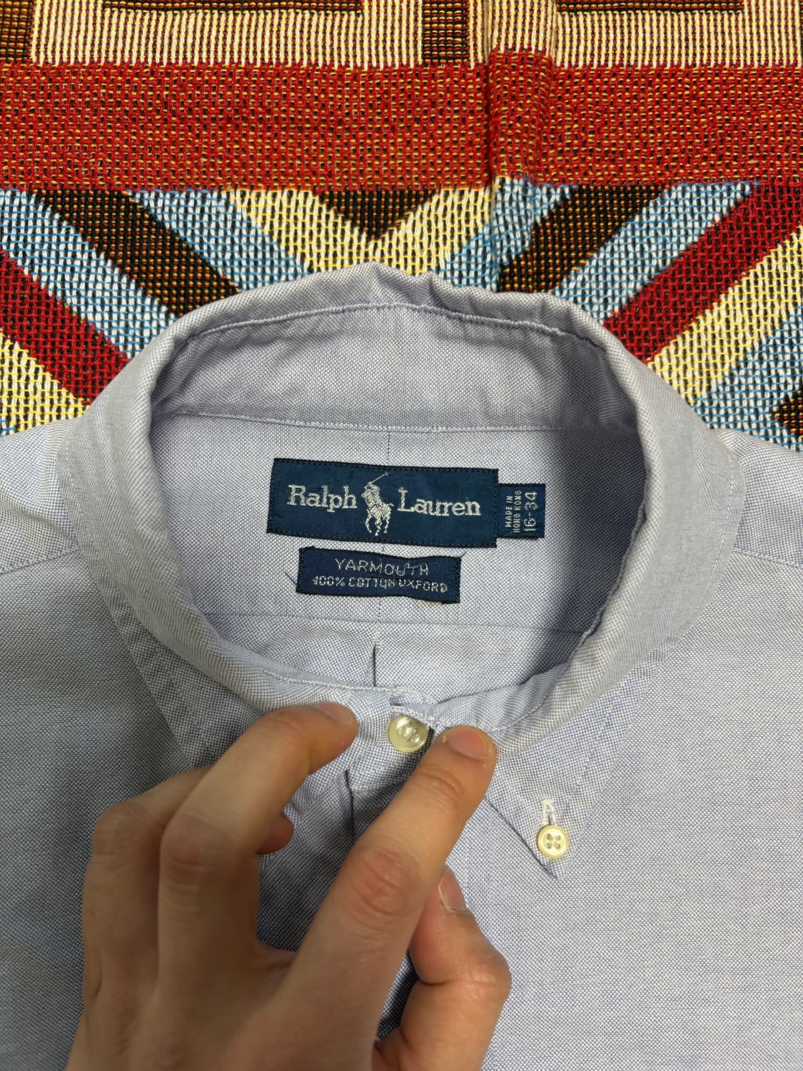 105-110) 폴로 랄프로렌 옥스포드 셔츠 하늘색 상품이미지4