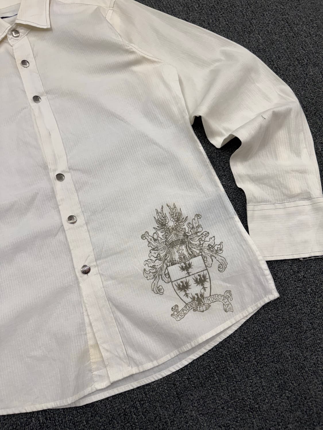 M)Stock homme 빈티지 프린팅 긴팔셔츠 상품이미지2