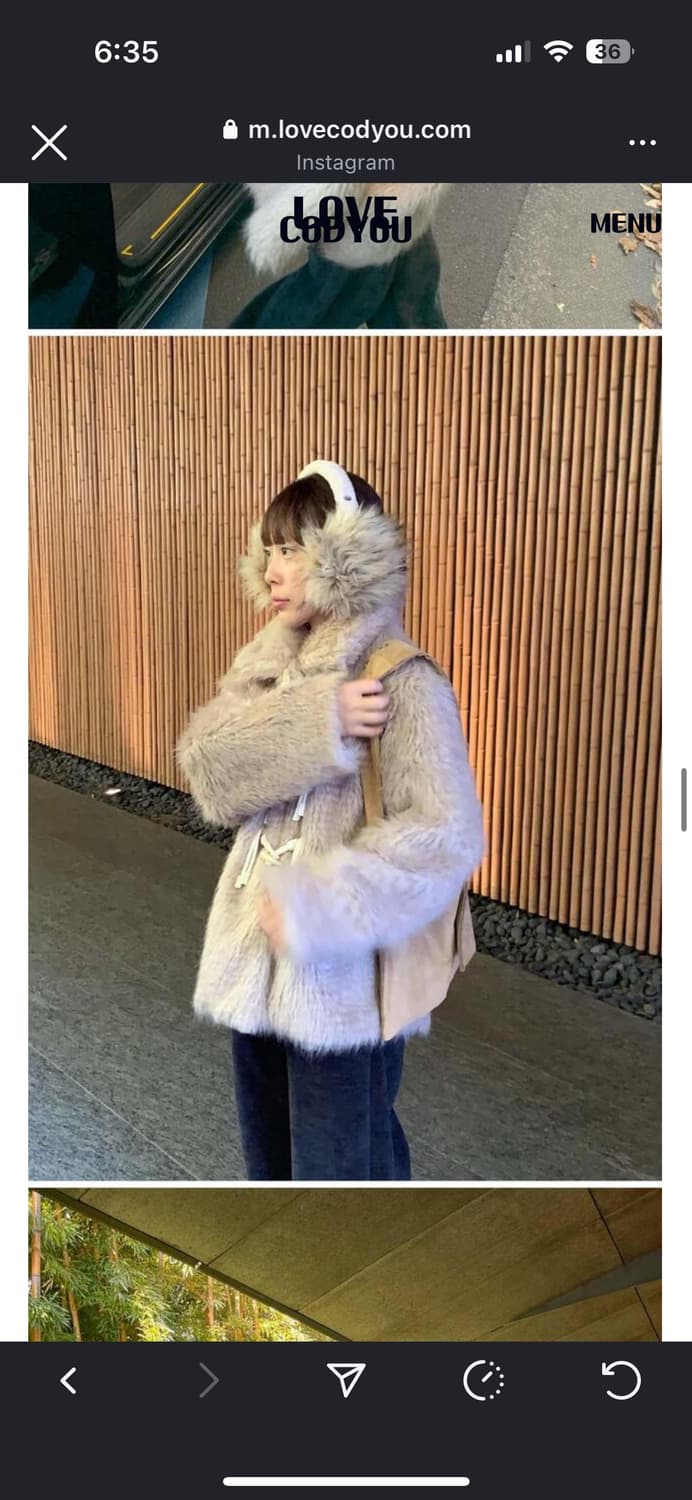 러브코드유 로프 퍼 자켓 상품이미지2