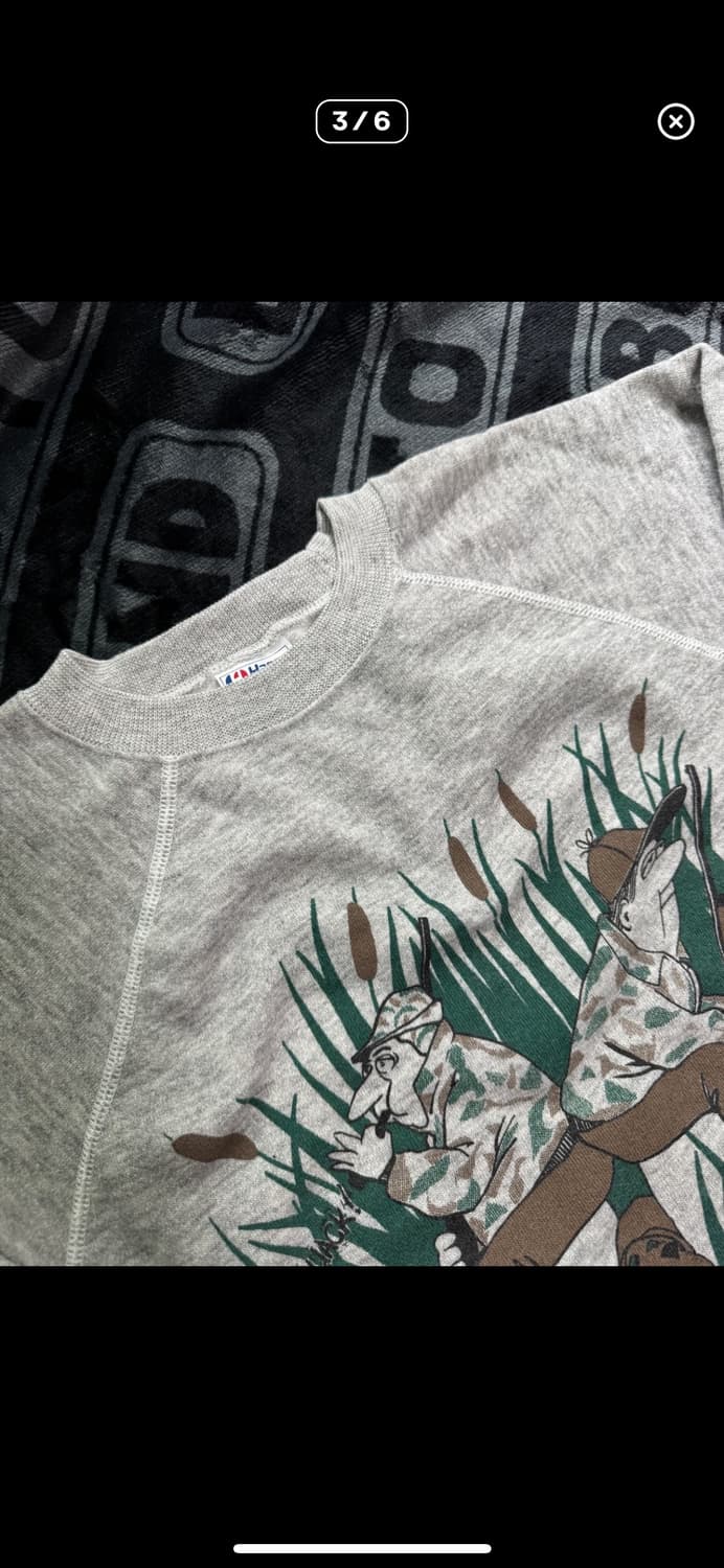 헤인즈 빈티지 스웻셔츠 m 상품이미지3