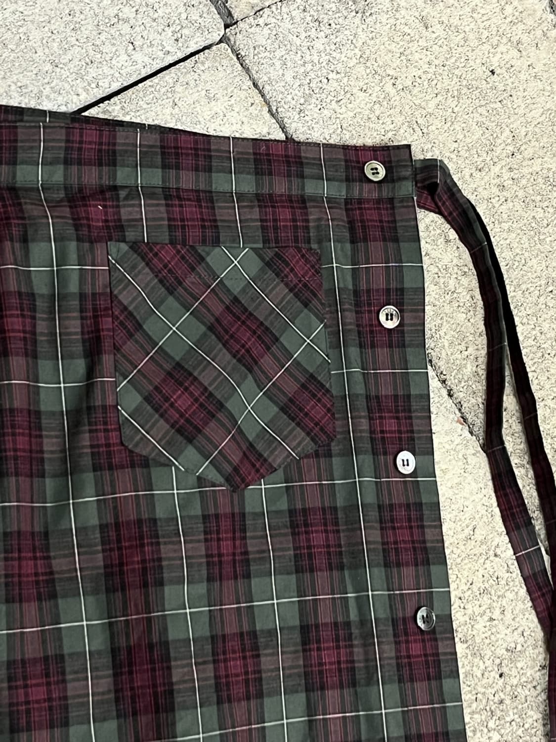 렉토 18fw 체크 랩 스커트 상품이미지7