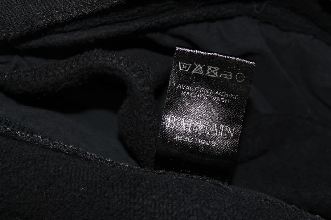 Balmain 발망 파이톤 사선 지퍼 바이커 비대칭 후드 집업 상품이미지9