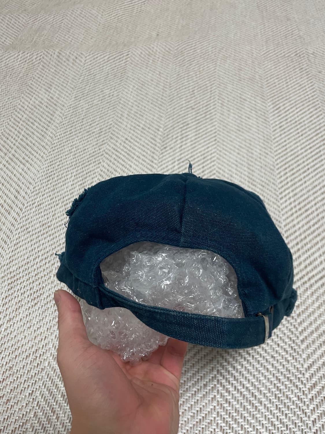 빈티지 y2k 본디지 뉴스보이 데님 캡 J03356 상품이미지4