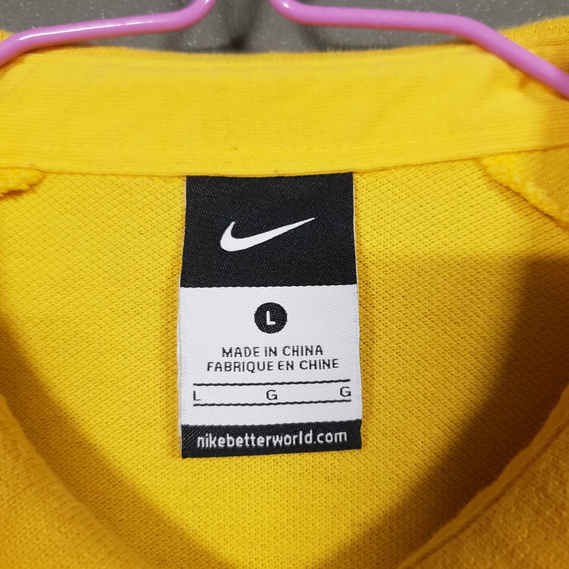 L (100) 나이키 브라질 14-15 리그 어센틱 반팔 폴로 카라티 상품이미지6