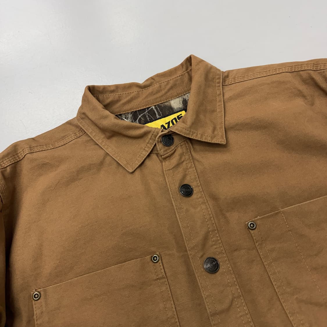 워크웨어 빈티지 리얼트리 안감 셔츠형 캔버스 워크자켓 상품이미지3