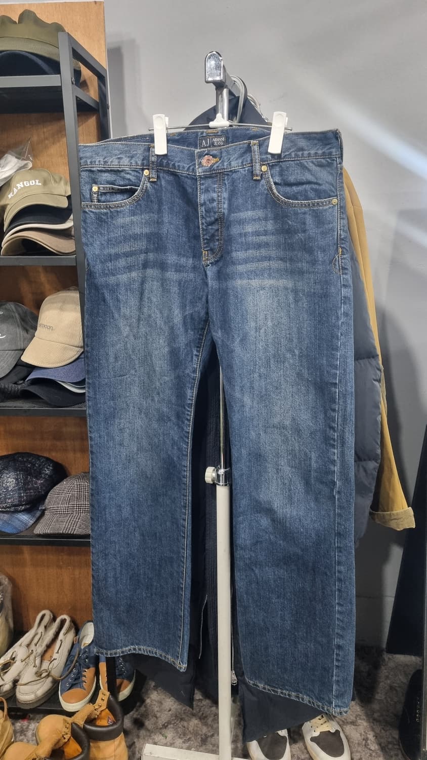 알마니 정품 올드스쿨 데님팬츠 36(허리단면48,기장107) 상품이미지1