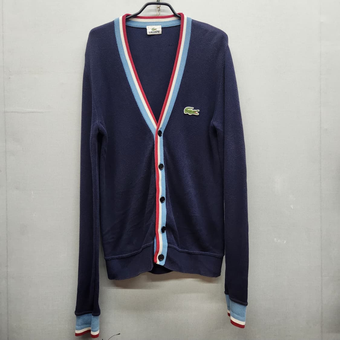 라코스테 로고 가디건 M 상품이미지1