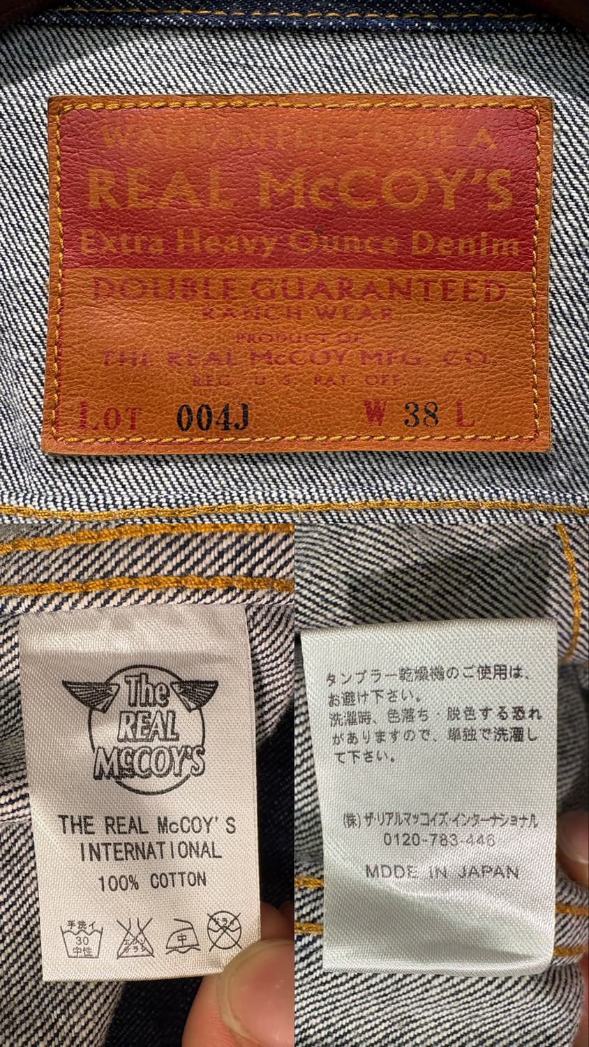 리얼 맥코이 Lot.004J 데님자켓 상품이미지10