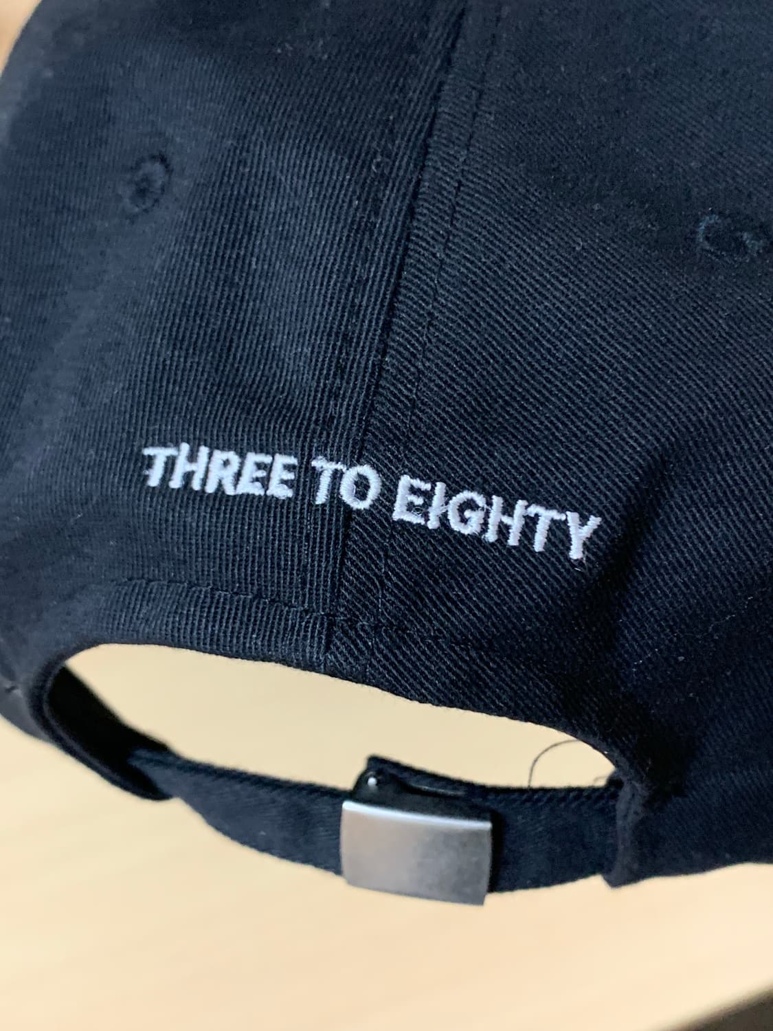 쓰리투에이티_ THREE STARS BALL CAP (BLACK) 상품이미지5