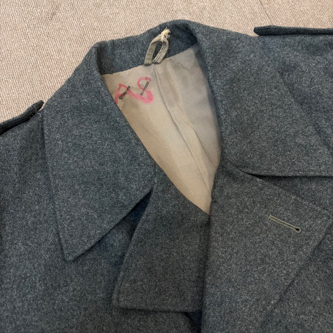 50’s CGG001 swiss army 스위스군 밀리터리 울 코트 상품이미지2