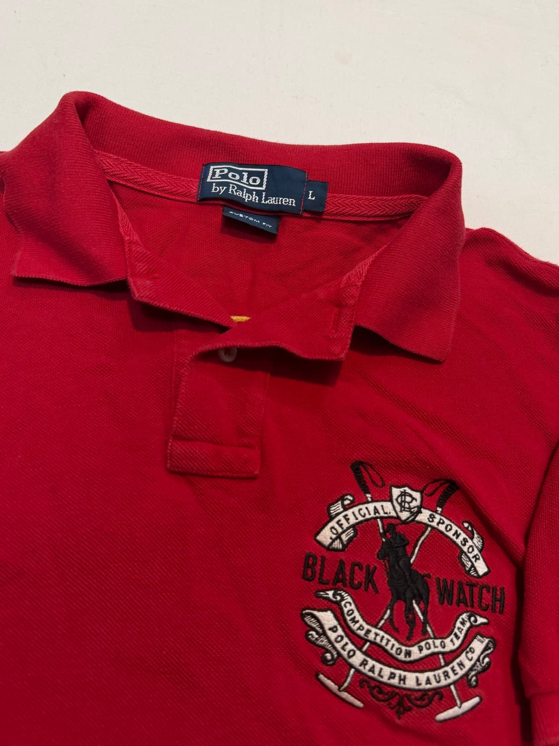 폴로 랄프로렌 블랙와치 빅포니 치프키프 카라티 레드 상품이미지3