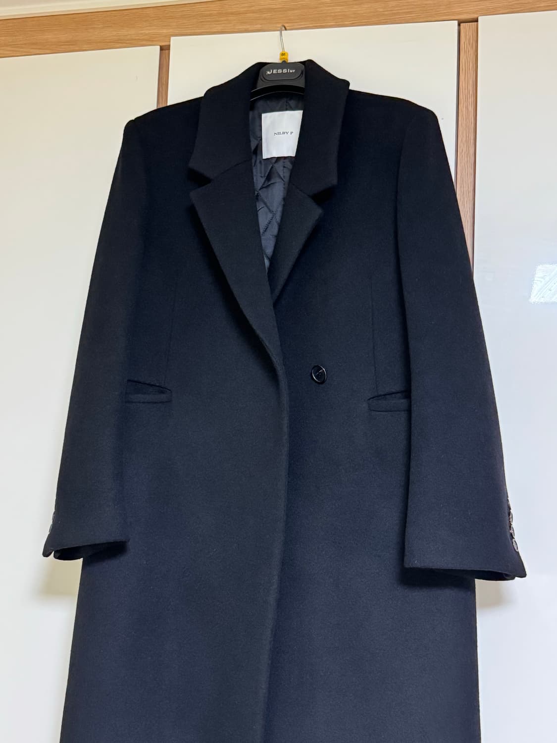 닐바이피 윈터 베이직 코트 블랙 상품이미지4