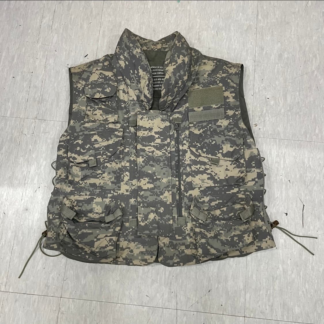 미군 US JUSTICE 밀리터리 조끼 베스트 M V10 상품이미지2