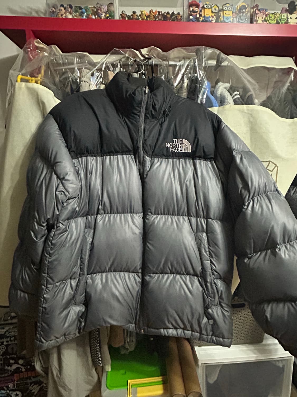 노스페이스 700 눕시 패딩 100 그레이 상품이미지1