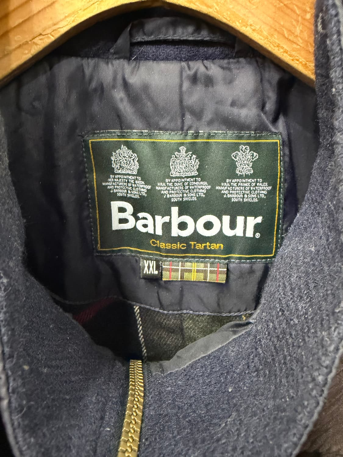 정품) 바버 남성 엘보가죽 코듀로이 이중자켓 XXL 상품이미지7