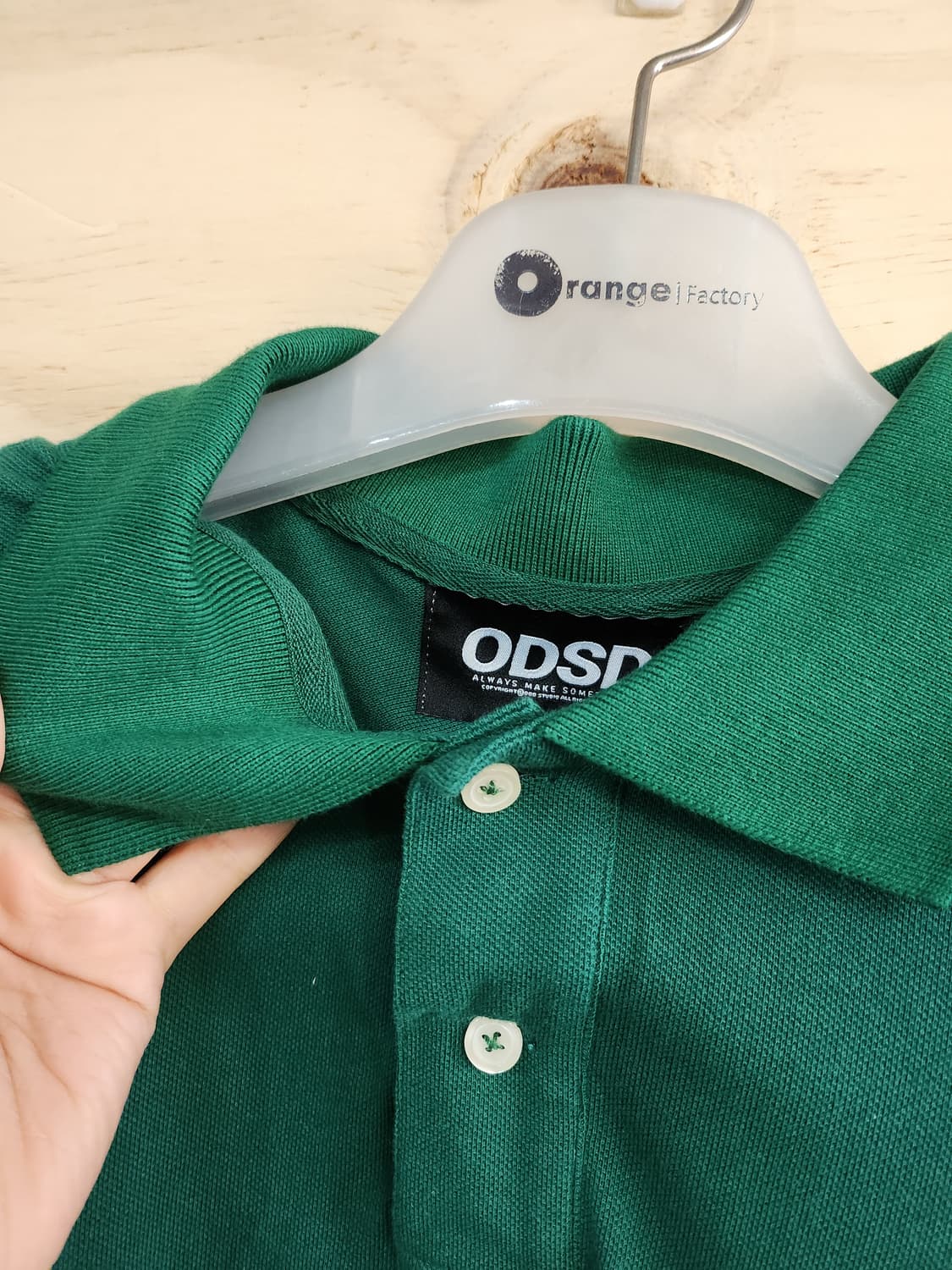 1050) 오드스튜디오 ODSD 곰돌이자수 PK 반팔 상품이미지3