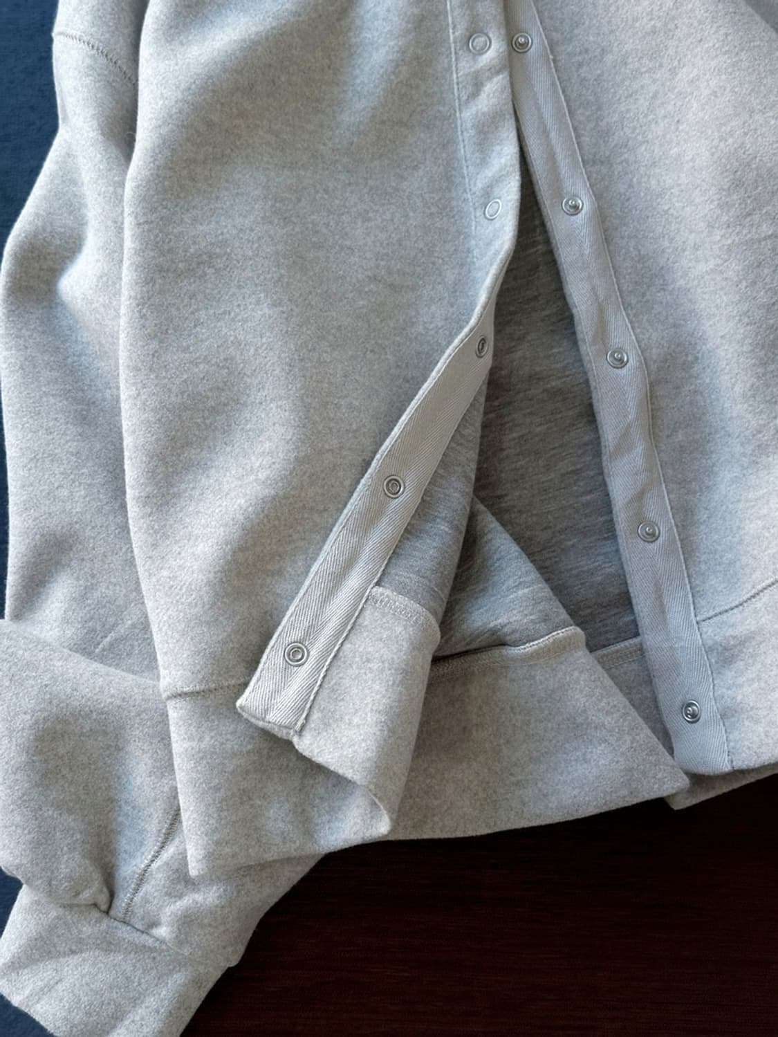 Felted fabric wide silhouette cardigan j 상품이미지3