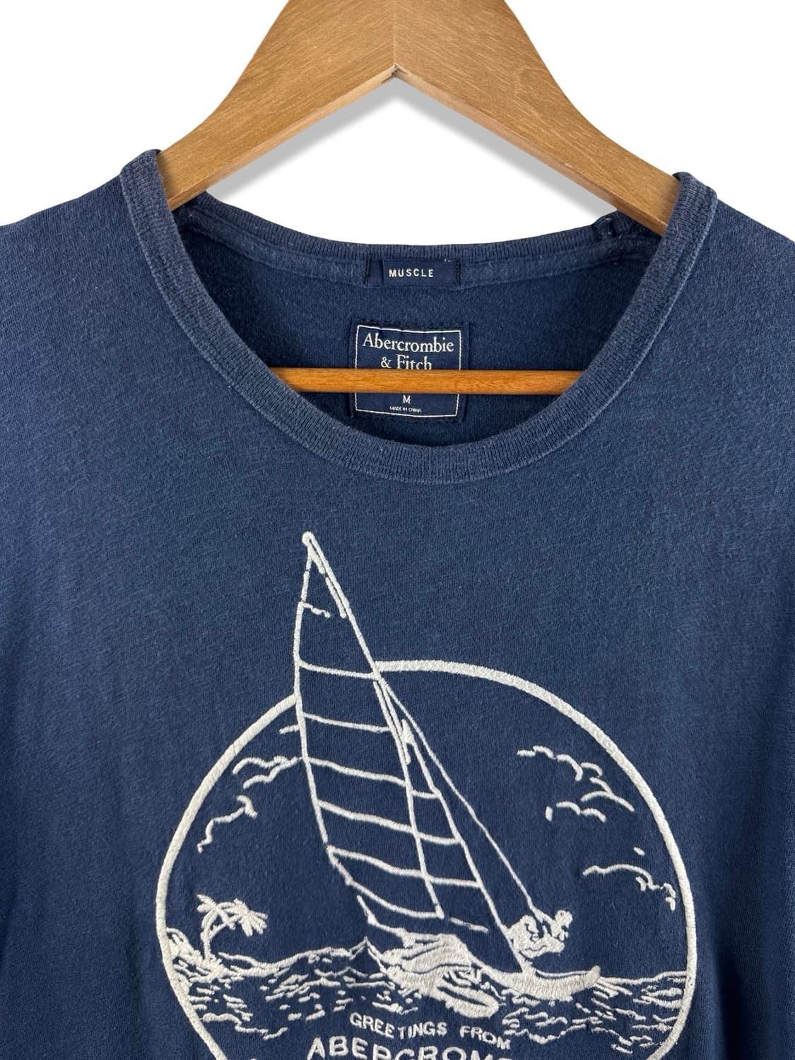 아베크롬비 네이비 항해 자수 로고 티셔츠2411 상품이미지4