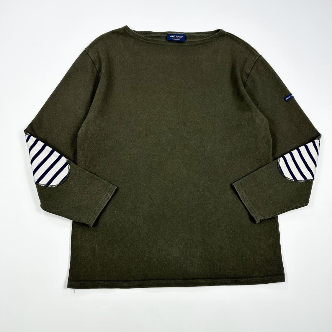 세인트제임스 길도 엘보우패치 롱슬리브 카키 M 상품이미지1