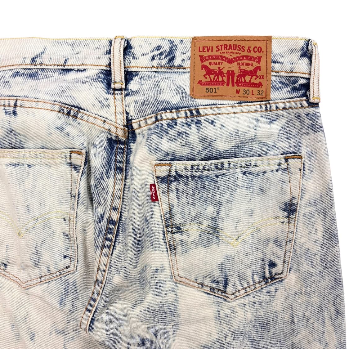 (30) 리바이스 501 애시드 블리치 워시드 아웃 진 상품이미지2