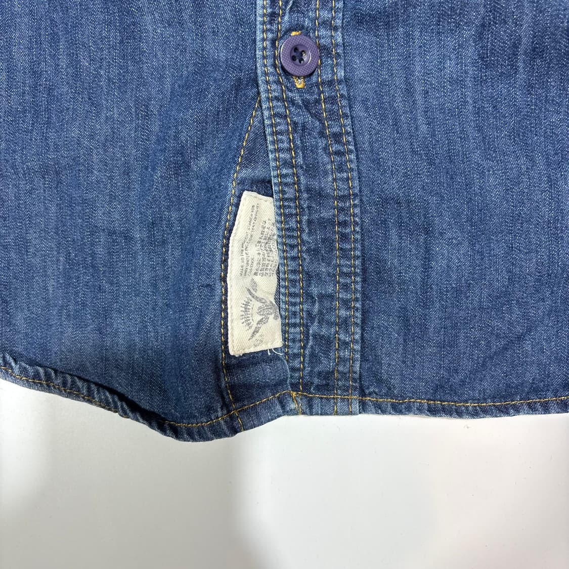 슈퍼드라이 워싱 데님 셔츠 상품이미지2