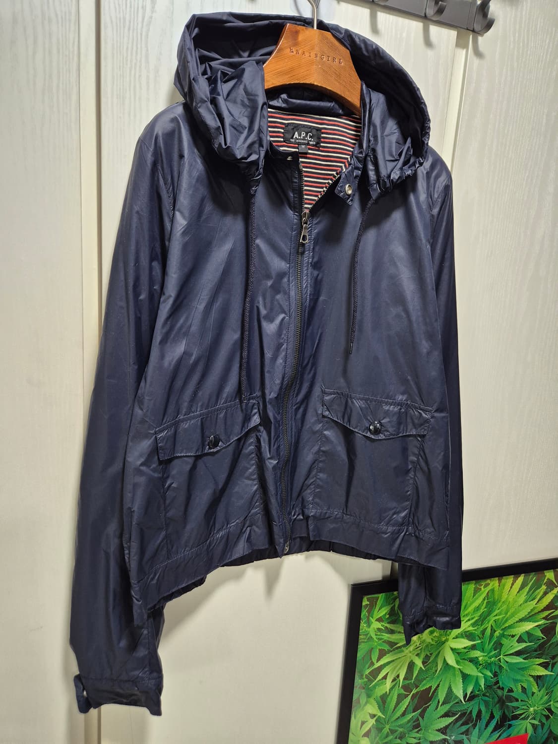 (타임세일)A.P.C. 네이비 후드 바람막이 상품이미지3