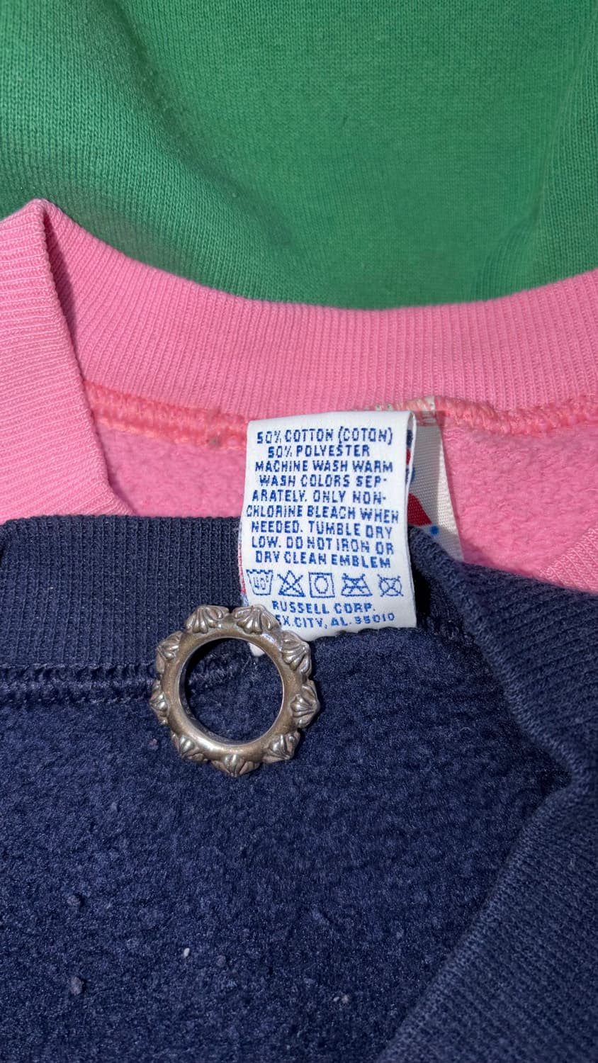 Vintage 🇺🇸 russell 90s L 러셀  네이비 맨투맨 상품이미지5