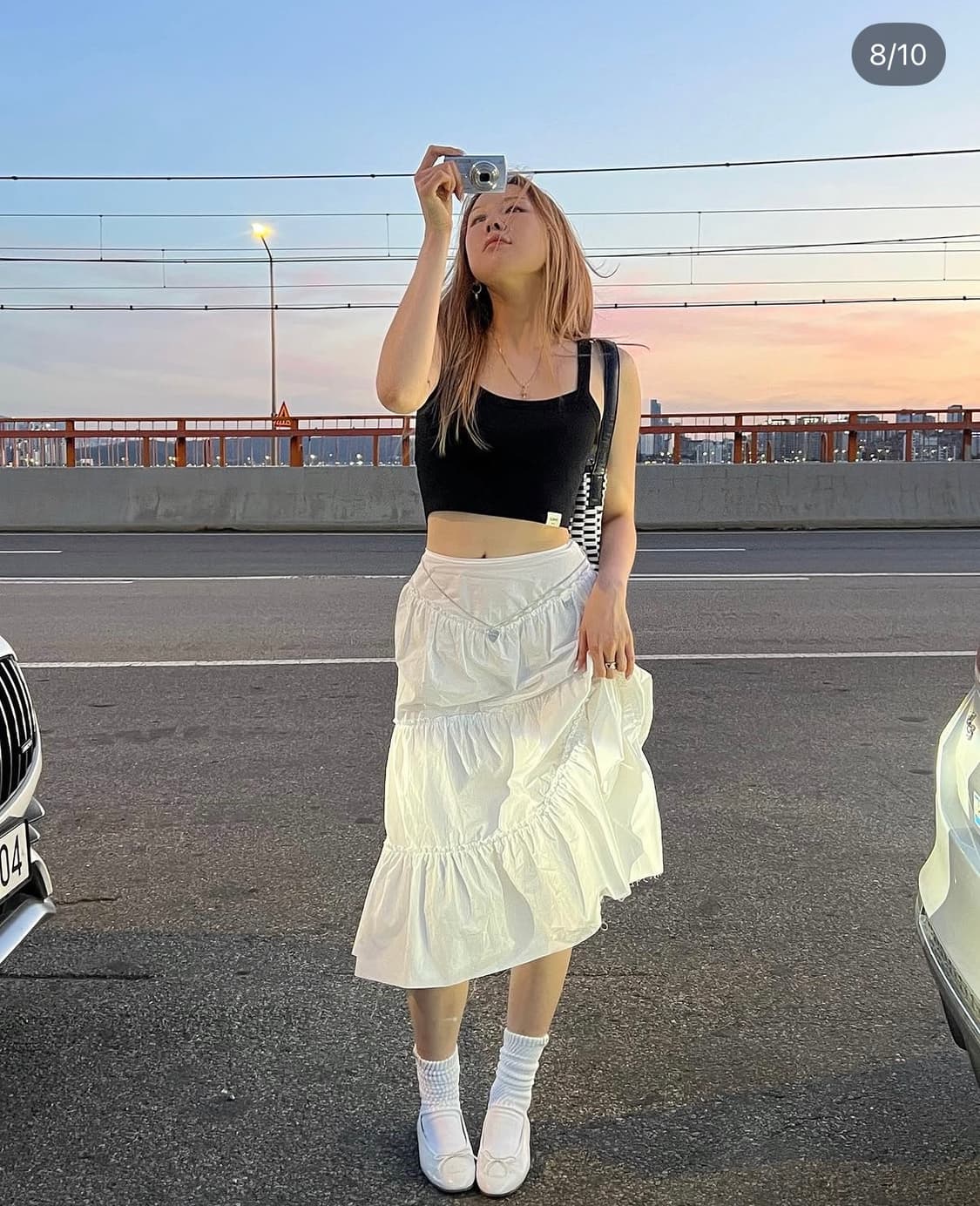 글로니(glowny) RODEO TIERED 로데오 러플 스커트 치마 상품이미지2