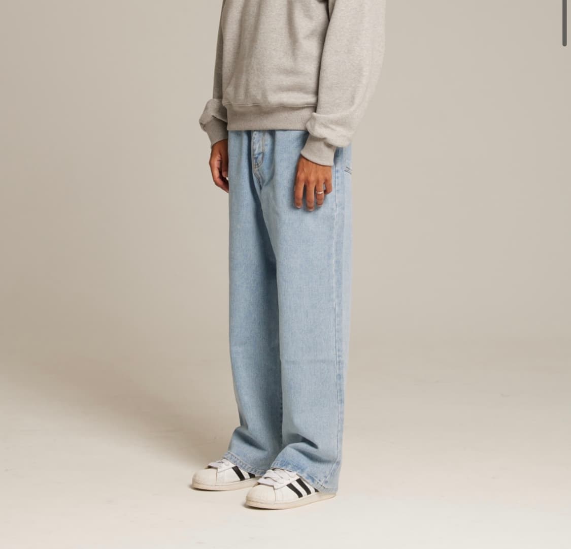 데님팬츠 루즈핏 와이드 상품이미지3