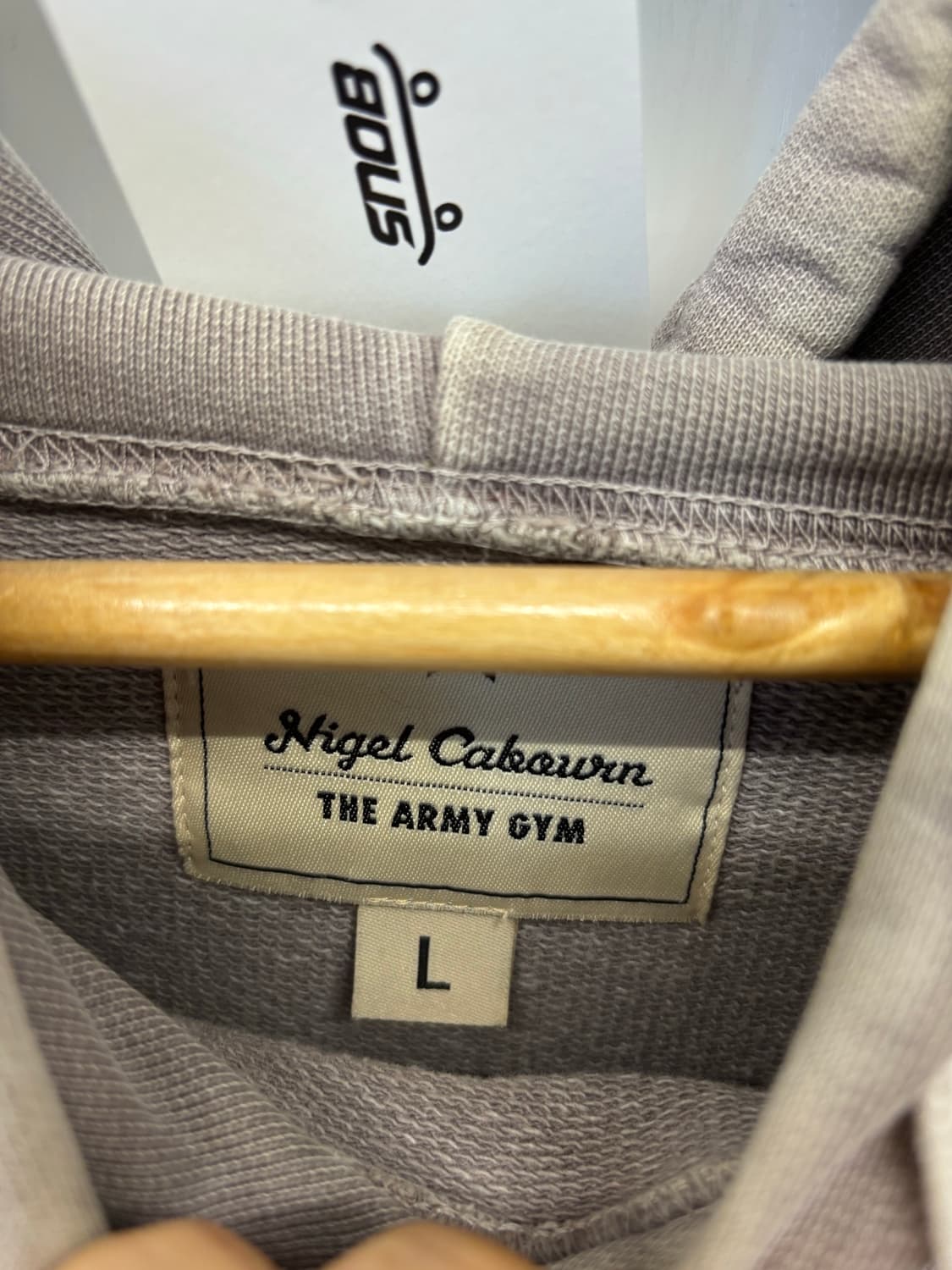 Nigel cabourn center logo hoodie 상품이미지3
