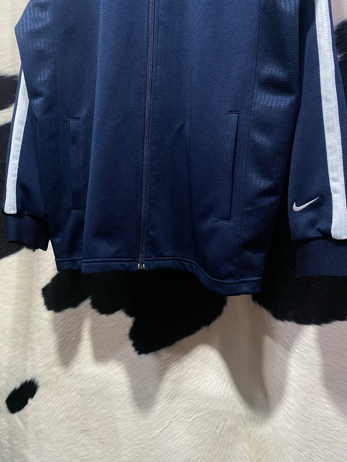 Nike 화이트 라인 배색 집업 상품이미지5