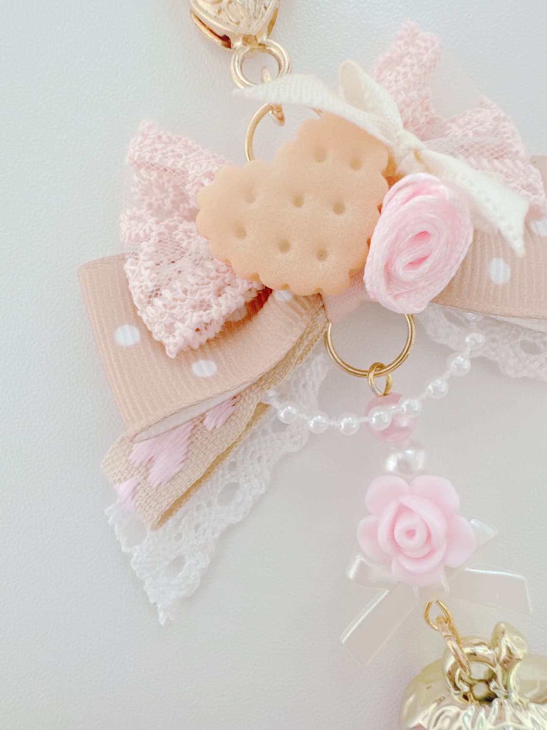 딸기장미라떼 키링 상품이미지2