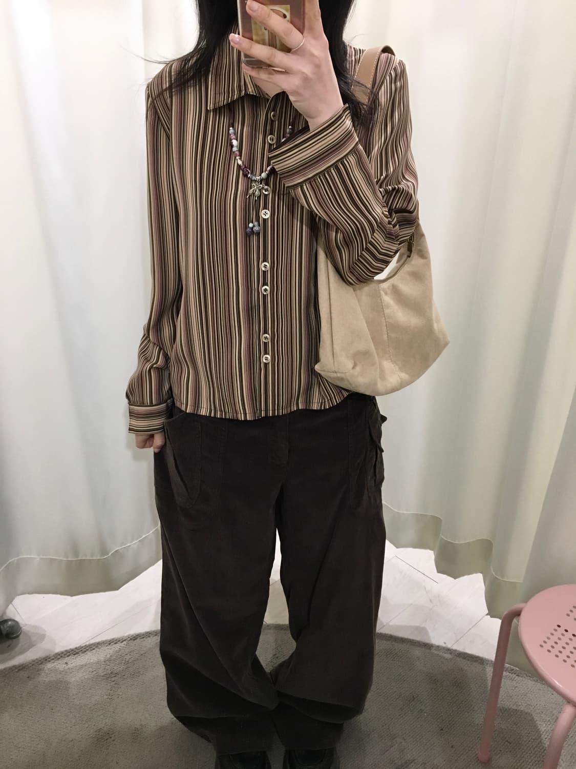 ramlossa y2k stripe shirt 상품이미지4