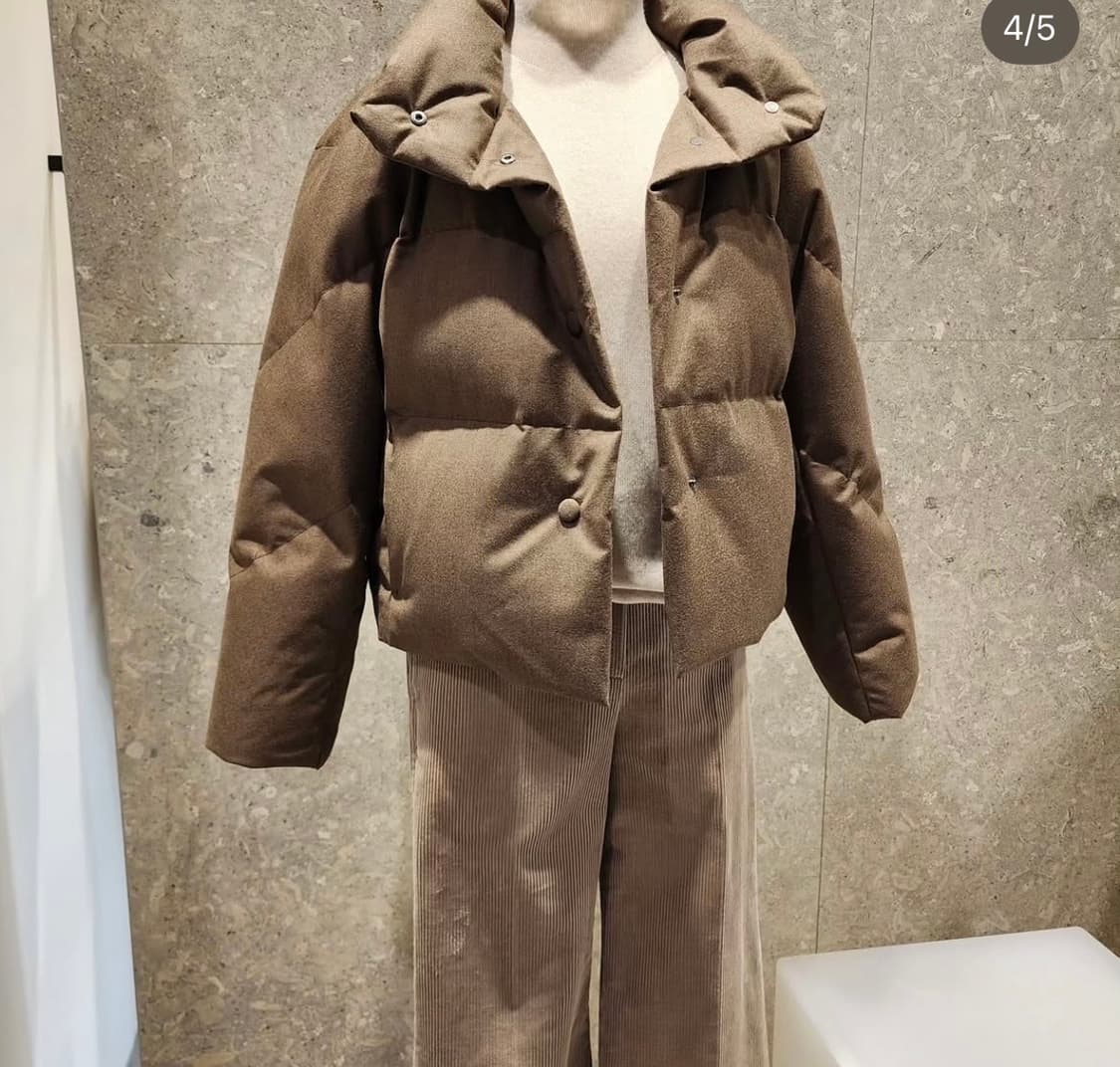 더캐시미어 새상품 구스 다운 패딩 한섬 55  상품이미지7