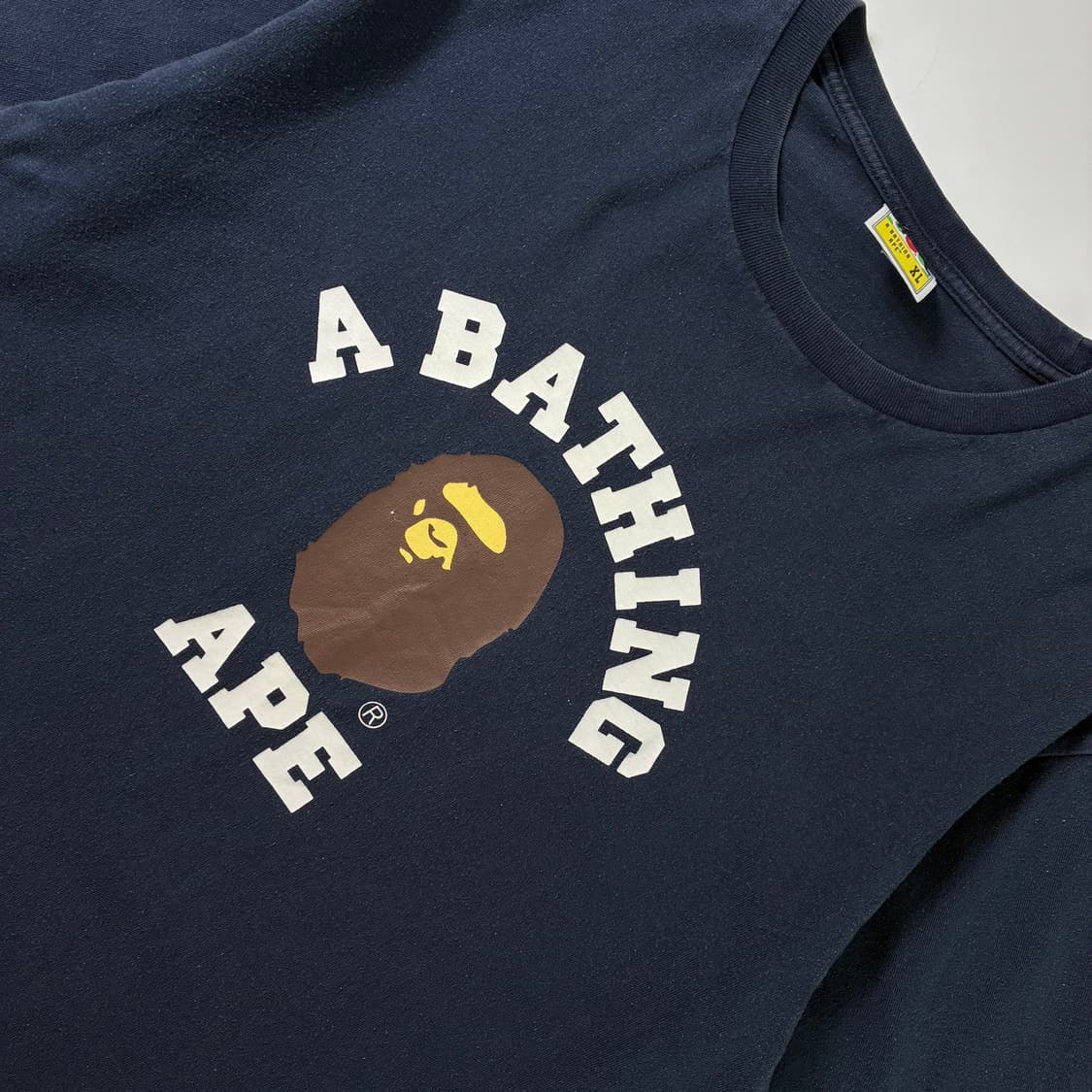 Bape  베이프 컬리지 네이비 반팔 티셔츠  상품이미지3
