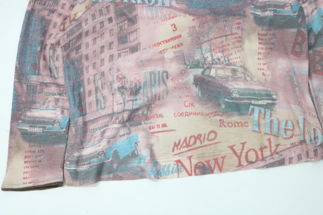 Ammlette 암렛 빈티지 시티 그래픽 하이넥 롱슬리브 티셔츠 상품이미지4