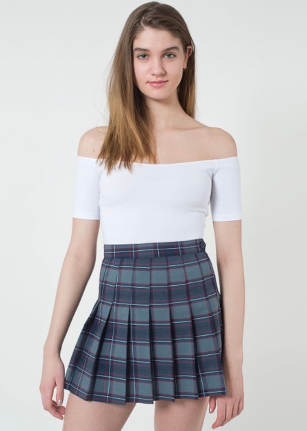 아메리칸어패럴 체크 플리츠 테니스스커트 (정품) 상품이미지2