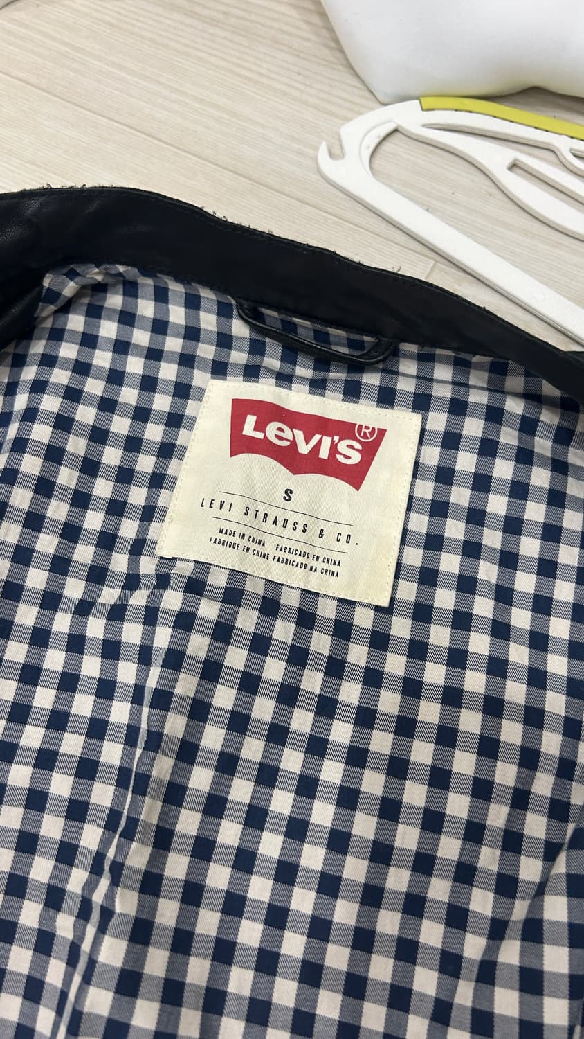 리바이스 블랙 가죽자켓 레더 아우터 S (무료배송) 상품이미지3